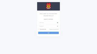 pnpfs portal login